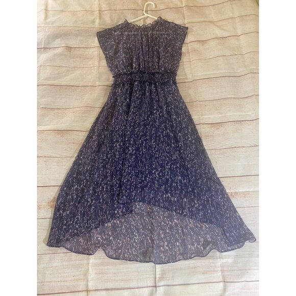 Simply Vera Vera Wang Women's Purple Floral Chiffon Maxi Dress - Medium - Picture 3 of 13